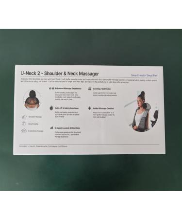 Renpho Shiatsu Massage Device - 3D Neck & Shoulder Massager with Warmth | Deep Tissue Relief for Back Legs & Feet - Black & Gray - Buy Online on GoSupps.com