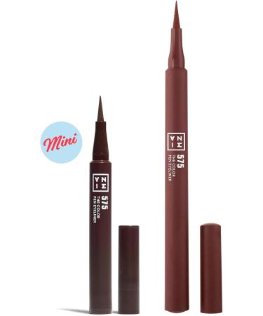 3INA MAKEUP The Color Pen Eyeliner 575 mini Brown liquid eyeliner 10 hour long lasting matte eyeliner pen with precision tip highly pigmented liquid liner travel size vegan - Buy Online on GoSupps.com