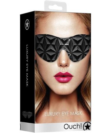 Luxury Black Eye Mask | Ouch! by Shots America | International Shipping Available - Buy Online on GoSupps.com