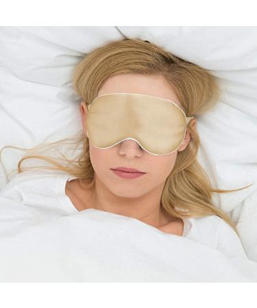 Premium Copper Sleep Mask - Anti-Aging Eye Mask for Dark Circles & Dry Eyes | Super Soft Blackout Design with Elastic Band - Buy Online on GoSupps.com
