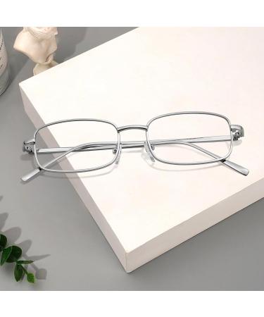 Siphew Blue Light Filter Glasses for Women & Men | Anti-Blue Light Gaming Glasses | Stylish Silver PC Glasses - Buy Online on GoSupps.com
