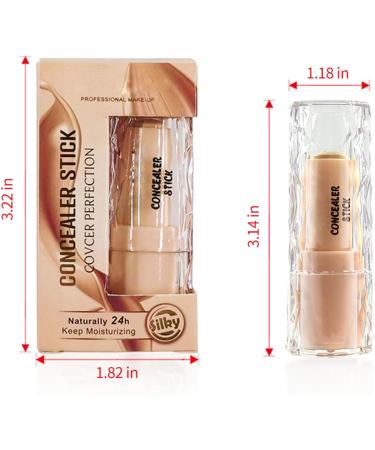 Concealer Makeup Concealer Stick Waterproof Lightweight Face Cosmetics Creamy Self Sharpening Crayon Stick (01) - Buy Online on GoSupps.com