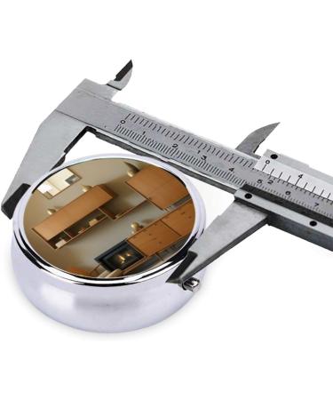 Buy Print Home Cabinet Mini Round Pill Box - 3 Compartment Travel Organizer for Medicine & Pocket Use - Buy Online on GoSupps.com