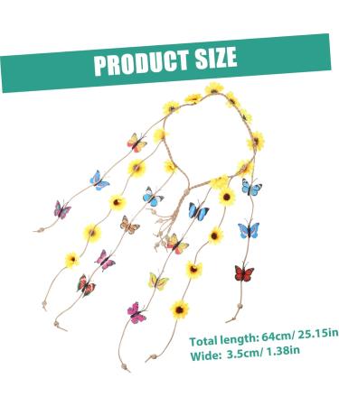Headbands Hair Ties Hair Accessories Hair Bands Tassel Headband Sunflower Butterfly Headband Sunflower Headband Floral Headband Women Headband Sun Flower Vacation Fabric Flowers - Buy Online on GoSupps.com