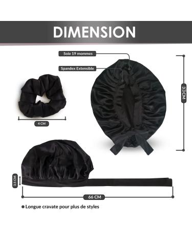 ENOR BEAUTY Women's Night Silk Cap - Protects Hair Fibre - Natural Care for Dry and Brittle Hair - Charlotte Sleep Scarf - All Types of Afro Hollowy Hair - Night Silk Sleeping Cap (Black) - Buy Online on GoSupps.com