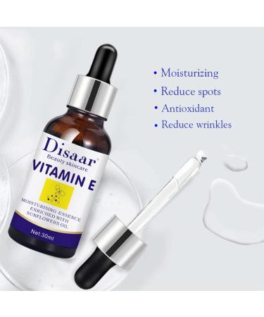 Vitamin E Face Serum - Anti-Wrinkle Moisturizing Essence with Sunflower Oil | 30ml - Buy Online on GoSupps.com