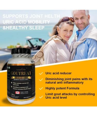 Canada Elk Goutreat - Canada's #1 Uric Acid Cleanser Relieve the Pain and Inflammation Associated with Gout and Arthritis 12 Natural Proven Ingredients 270 Veggie Capsules - Buy Online on GoSupps.com