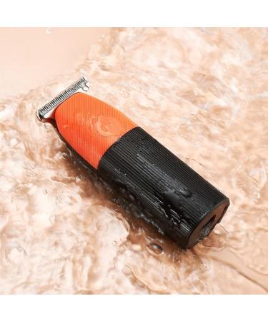 Mini Portable Electric Hair Clipper - Waterproof Full Body Hair Shaver for Salon Use - Compact 118mm Orange - Buy Online on GoSupps.com