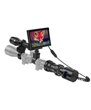 BESTSIGHT DIY Digital Night Vision Scope for Rifle Hunting with Camera and 5" Portable Display Screen