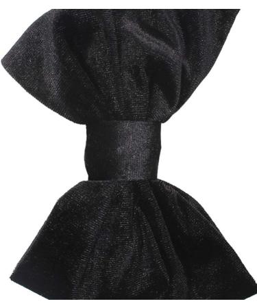 Lurrose 1pc Bow Hair Clip Velvet Bow Barrette Ribbon Bow Hair Clips Hair Accessory for Lady Bride bridesmaid Wedding Engagement Decoration (Black) - Buy Online on GoSupps.com