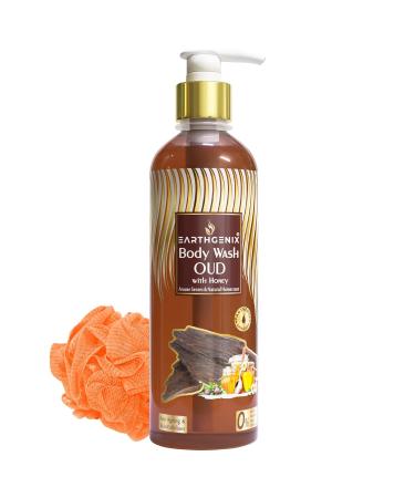 Body Wash OUD With Honey (300ml) (Loofah Free) For Anti Ageing & Skin Exfoliant | All Skin Types | For Men and Women