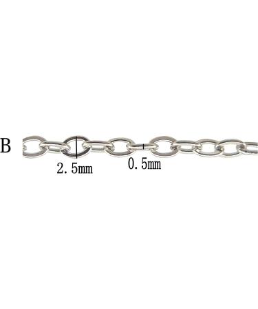 Coiris 33ft Stainless Steel Cable Link Chains for Jewelry Making & DIY - SC-1025-B - Buy Online on GoSupps.com