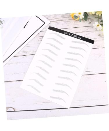 BIUDECO 2 Pairs Makeup Supplies Artificial Eyebrow Patch Eyebrow Stickers Makeup Tools Water Proof 6d - Buy Online on GoSupps.com