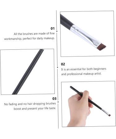 Didiseaon 12pcs Angled Eyebrow Brush Eyeliner Pencil Gel Liner Eyeliner Mini Brush Cosmetic Make up Bridegroom 16.00X0.20X0.20CM Black - Buy Online on GoSupps.com