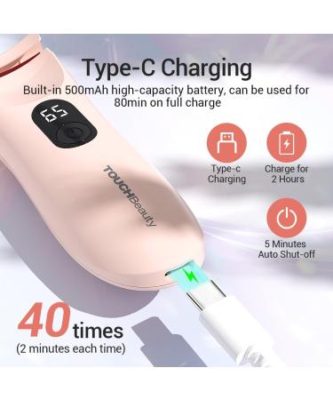 TOUCHBeauty AG-2316EU Heated Eyelash Curler with LED Display Electric Eyelash Curler with 3 Temperature Settings Natural Swing with Heating Silicone 10s Fast Heating and Long Durability - Buy Online on GoSupps.com
