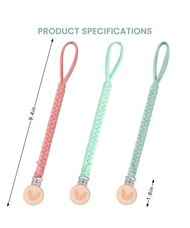 ClDy Baby Pacifier Chain Clip | 4PCS Pacifier Keeper Strap for Stroller Baby Carrier & Car Seat | Drink Cup Holder for Babies - Buy Online on GoSupps.com