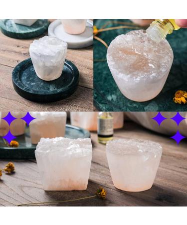 MIYA Selenite Stone Diffuser | Eco-Friendly Aromatherapy Diffuser | Hand-Carved Essential Oil Diffuser | Ideal for Meditation & Bedroom Decor | Unique Wedding Favors - Buy Online on GoSupps.com