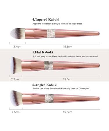 Professional Bling Diamond Encrusted Makeup Brush Set | Luxury Cosmetic Tools for Flawless Application - Buy Online on GoSupps.com