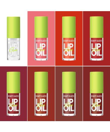 Beauty Glazed Big Brush Head Lip Oil  Ultra-Hydrating & Nourishing  Smooth Glossy Finish Lip Glow Oil  Shiny and Vegan Tinted Lip Gloss  Non-Sticky Formula (108 REBORN  1) 108 REBORN 1 - Buy Online on GoSupps.com