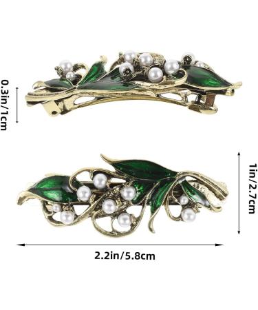 minkissy Rhinestone Hair Clips Rhinestone Hair Barrettes Spring Hair Clips Barrettes Green Hair Clips Pearl Hair Barrettes Green Crystal Barrette Rhinestone Hair Pins Headgear Miss French - Buy Online on GoSupps.com