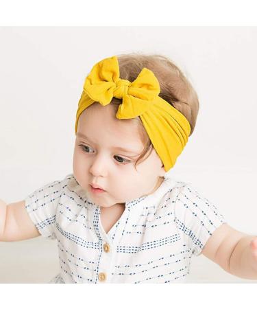 YHXX YLEN Baby Headbands - 20 Pack Girls Knot & Elastic Bows Turban Hairbands | Soft Knit Head Wraps for Infants - Buy Online on GoSupps.com