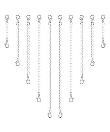 Anezus 10Pcs Necklace Extenders, Jewelry Extenders for Necklaces