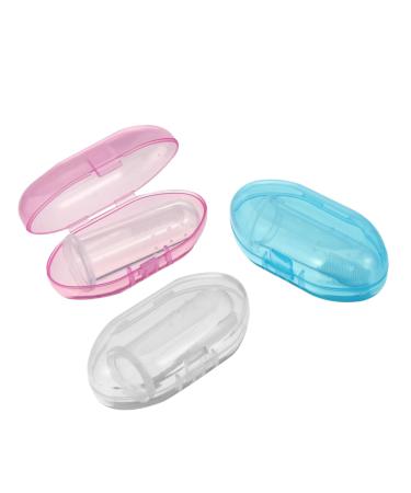 Hapinary 3 pieces silicone milk toothbrush toddler mouthwear finger toddler toothbrush fingers children's toothbrush fingers children's toothbrush oral care brush