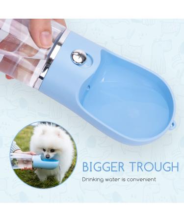 Nobleza Dog Water Bottle - Leak Proof Portable Pet Dispenser, BPA-Free Puppy 17oz Bottle for Outdoor Walking, Hiking, Travel - Blue - Buy Online on GoSupps.com