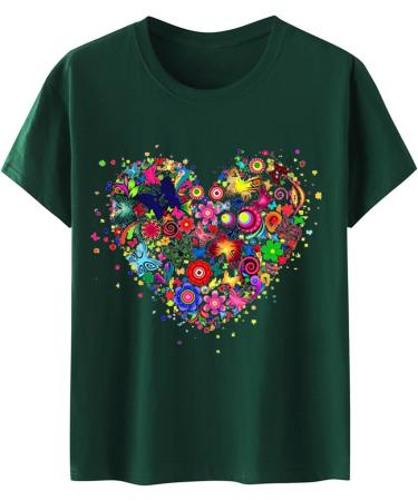 Shop Stylish Women's Summer T-Shirts | Oversize Cut-Out Floral Tops in Black White Green - Casual Cotton Tunics for All Occasions - Buy Online on GoSupps.com