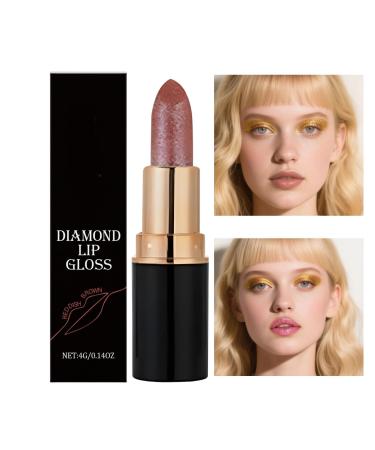 Zibeem Zibeem Glitter Lipstick Waterproof Moisturizing Beauty Cosmetics Sparkling Lipstick and Glossy Lip Gloss | For Everyday Wear Work Dates Travel etc.