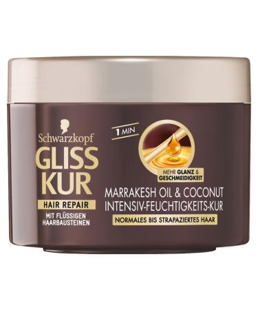 Schwarzkopf Gliss Kur Intensive Moisturizing Care with Marrakech Oil and Coconut 200 ml Pack of 3