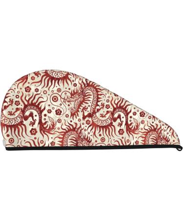 Ultra Plush Microfiber Hair Towel Wrap for Women | Ultra Absorbent Twist Turban for Curly Long & Thick Hair - Dragons1 - Buy Online on GoSupps.com