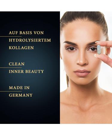 Buy Satin Naturel Collagen Complex with Hyaluronic Acid - 180 High-Dose Capsules | Vitamin C Elastin & Spirulina | No Additives | Made in Germany - Buy Online on GoSupps.com