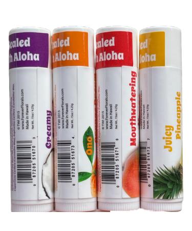 Buy Flavored Lip Balm in Tube - Assorted Set of 4 | Hydrating Lip Care for All Skin Types - Buy Online on GoSupps.com