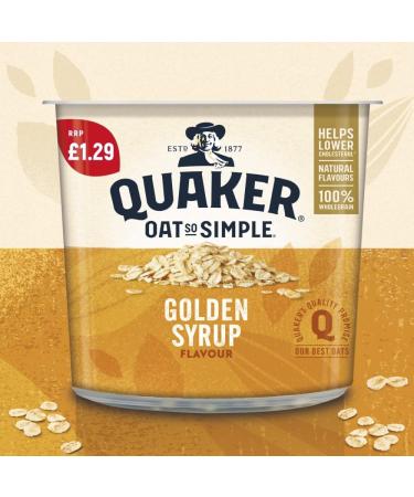 Quaker Oat So Simple Golden Syrup Porridge Pot 8 x 57g PMP - Buy Online on GoSupps.com