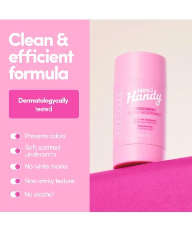 Merci Handy - Deodorant MOON 55g - Clean Formula - Anti Odor - 97% Ingredients of Natural Origin - Buy Online on GoSupps.com