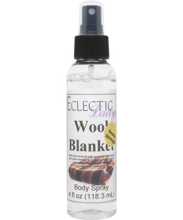 Wool Blanket Body Spray (Double Strength) 4 ounces Body Mist for Women with Clean Light & Gentle Fragrance Long Lasting Perfume with Comforting Scent for Men & Women Cologne with Soft Subtle 4 Fluid Ounces (Double Strength)