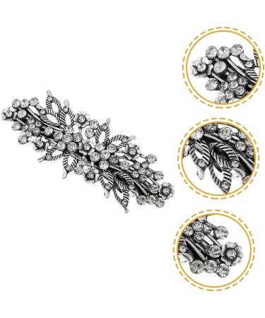 MAGICLULU Rhinestone Hair Clip Women Hair Clip Silver Hair Clip Women Headdress Women Barrette Women Hairpin Hair Accessory Barrette for Girl Hair Barrettes Rhinestones Hairpin - Buy Online on GoSupps.com