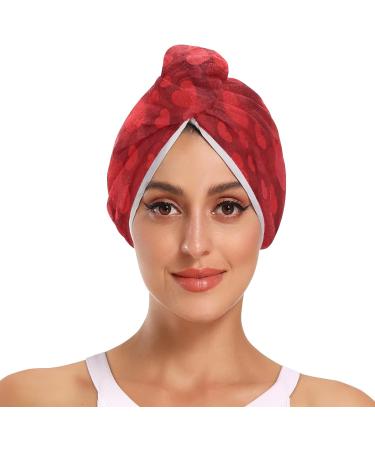 Microfiber Hearts Towel Quick Dry Shower Turban for Kids & Women - 2 Pack (9.5 x 24) | Perfect for Travel & Home - Buy Online on GoSupps.com