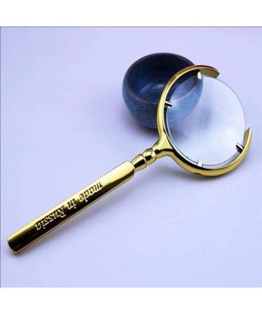 Handheld Magnifying Glass Metallic Material Stainless Steel Hd Magnifying Glass Old Man 20X for Reading Crafts Repair Magnifier Silver Lofty Ambition - Buy Online on GoSupps.com