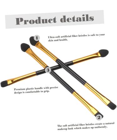BELLIFFY 20pcs Double Ended Eyeshadow Brush Beauty Supply Eyeshadow Applicator Professional Makeup Brush Eye Shadow Brush Practical Makeup Brush Eye Makeup Accessory Dual Sided Eyeshadow - Buy Online on GoSupps.com