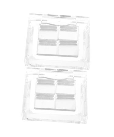 Healeved Highlighter 2 Sets eyeshadow eye shadow empty tray storage cases cosmetic Acrylic Packaging material
