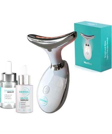 MyDermaDream MyoGlow & Niacinamide Serum & NoTox Serum - Total Body Skin Tightening and Lifting Device for Face Neck Arms and Legs