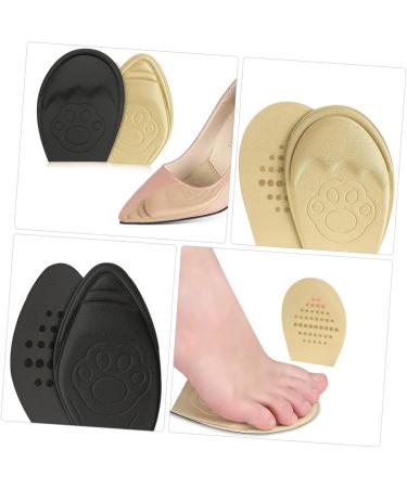 FOMIYES Forefoot Half Size Insoles - 8 Pairs Cushion Pads for Black Heels & Plantar Support - Sticky Foam Shoe Inserts for Comfort - Buy Online on GoSupps.com