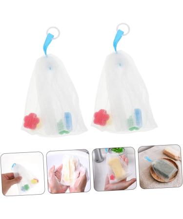 Baluue 2pcs Foaming Net Soap Foam Face Clean Face Wash Bath Foaming or White - Buy Online on GoSupps.com