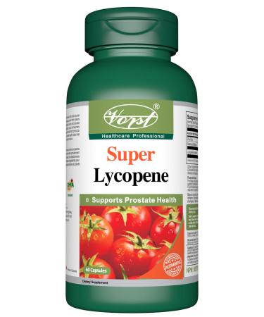 VORST Premium Lycopene 30mg with Zinc and Selenium 60 Capsules | Antioxidant Supplement for Prostate Heart and Eye Health | Includes Zinc & Selenium | Powder Pills | 1 Bottle 60 count (Pack of 1)