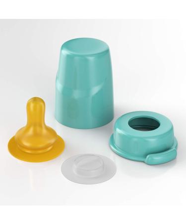 Buy Pack of 6 Lelekka Standard Glass Bottles with Round Latex Teat - Size M 240 ml Natural Latex for Newborns | International Shipping Available - Buy Online on GoSupps.com
