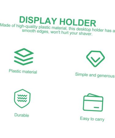 Frcolor 2-St Bearmstay Riser - Electric Razor Stand & Organizer | Acrylic Storage for Safety Razors Combs & Knives | 11x8.5x4.5cm - International Shipping Available - Buy Online on GoSupps.com