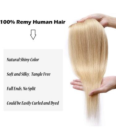 10 inch Real Hair Clip in Hair Extensions 100% Remy Human Hair Full Head Silky Straight Short Hair 8 Pieces 18 Clips Hair Extension(75g #24 Natural Blonde) - Buy Online on GoSupps.com