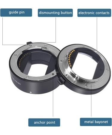 Mcoplus NEX-M Metal Auto Focus Macro Extension Tube Set for Sony Mirrorless E-Mount FE-Mount Cameras (10mm+16mm+21mm) - Buy Online on GoSupps.com
